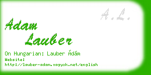 adam lauber business card