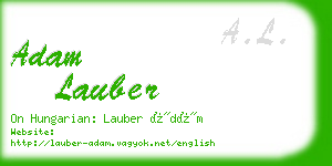 adam lauber business card